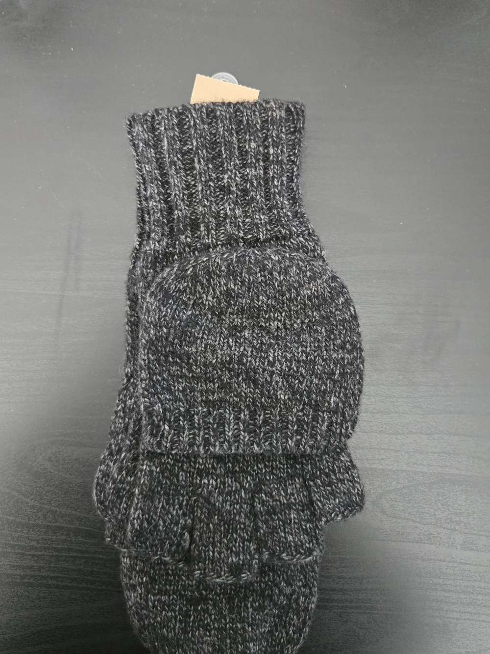 American Eagle Outfitters Dark Charcoal Grey Flip Mittens